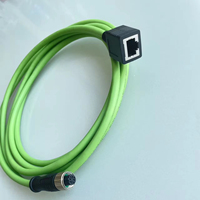 Connecteur droit étanche IP67 M12 D Code 4 broches femelle vers RJ45 femelle, tolérance de température étendue, direct usine