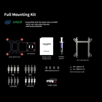 Kit de refroidissement liquide pour processeur LOVINGCOOL 2500RPM avec écran de 3,5 pouces, triple ventilateur, refroidissement à haute pression statique pour PC de jeu, kit de bureau