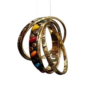 Handmade Elegant Fashion Accessory for Party & Daily Wear Lustrous Charm Adjustable Brass Bangle Set - Product Image 1