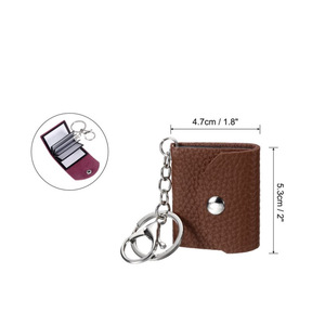 Porte-clés album photo en cuir PU transfrontalier, pour photos de 1 pouce, mini cadeau fête des pères, pendentif souvenir. - Product Image 4