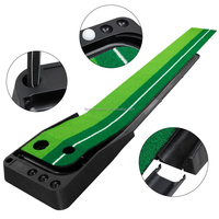 Tapis de putting intérieur/extérieur, service OEM, tapis d'entraînement de golf pour bureau et maison, tapis de putting de golf avec retour de balle