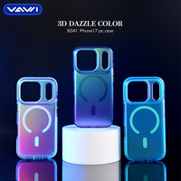 VAWI B341 – Coque de téléphone magnétique en PC de haute qualité et colorée pour iPhone 17 Pro Max, coque antichoc pour iPhone 17 16 Pro Max