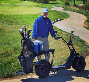 Scooter <span class=keywords><strong>électrique</strong></span> de golf à 2 roues Citycoco 2026 <span class=keywords><strong>avec</strong></span> porte-sac de golf, <span class=keywords><strong>batterie</strong></span> amovible, <span class=keywords><strong>vélo</strong></span> <span class=keywords><strong>électrique</strong></span> de golf - Product Image 3
