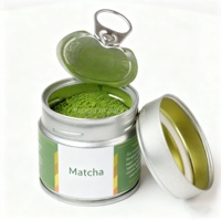 Étiquettes autocollantes en fer blanc personnalisées par le fournisseur, boîte à matcha étanche soudée, scellant haut de gamme, OEM, qualité alimentaire, impression CMJN