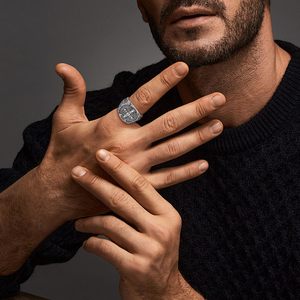 Changda <strong>Men's</strong> Adjustable Benito Brand St. Benedict <strong>Signet</strong> <strong>Ring</strong> 925 <strong>Sterling</strong> <strong>Silver</strong> Protection Anillo Plata Fashion <strong>Rings</strong> - Product Image 3