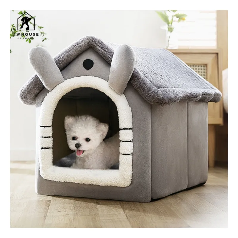 Hondenbed Huis Kennel Kat Tent Slapen Grot Bed Opvouwbaar Kattenhuis Voor Indoor Kitten Puppy