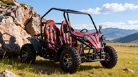 Nuevo Go Kart Eléctrico para Adultos con Tracción por Eje, Vehículo Todoterreno Multifuncional a Gasolina/Eléctrico con Capacidad de Carga de 200 kg para Uso Agrícola