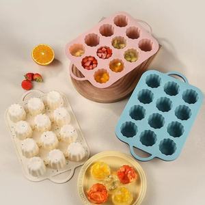Hot Sale Cupcake Mousse Jelly Pudding Cake Mold 12 Cavity Silicone <b>Small</b> Cake Mold BPA Free Muffin <b>Pan</b> - Product Image 4