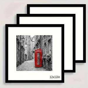 <span class=keywords><strong>Cornice</strong></span> Fotografica Rettangolare in Legno Nera Economica ed Ecologica HOMCO 8x8 12x12 A1-A16 24x24 <span class=keywords><strong>20x20</strong></span> in MDF - Product Image 1