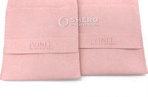 Bolsa de regalo de embalaje de joyería de terciopelo de lujo al por mayor con logotipo de serigrafía en relieve personalizado para pulsera de anillo de pendiente - Product Image 2