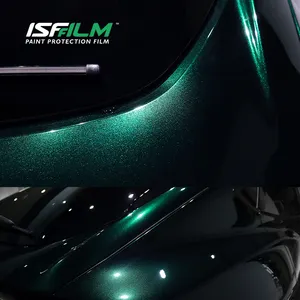ISFFILM Glinting Diamond Color Shift Auto Foil Green Paint Protection Ceramic Coating Self Healing PPF Anti Scratch Car Wrap