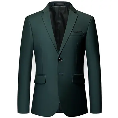 M-6XL Spring and Autumn New Men's Business Casual One Piece Small Suit Fashion Men's Solid Color Blazer Jacket