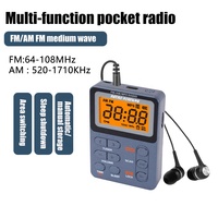 RETRO FORTUNE AM/FM/TF LCD-Display Digitales Retro-Radio Vintage AM FM Tragbares Radio mit Digitalanzeige