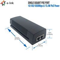 Gigabit PoE Injecteur IEEE802.3af 15.4W