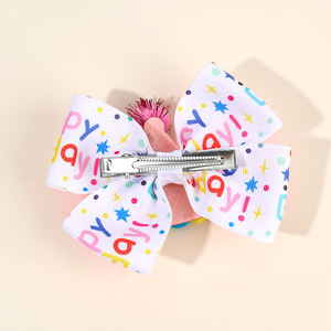 Pompom per festa di compleanno accessori per principessa regalo di buon compleanno archi per capelli per bambini - Product Image 3