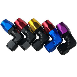 Adaptateur de raccord de tuyau pivotant femelle en aluminium forgé HaoFa AN4 AN6 AN8 AN10 AN12 pour <span class=keywords><strong>ligne</strong></span> de carburant et d'huile automobile de course - Product Image 4