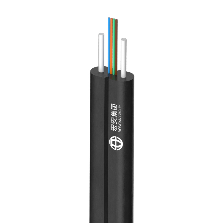 Оптоволоконный кабель FTTH drop g657a1/a2 fiber, FRP, цвет белый/черный