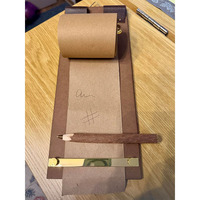 Tableau mémo mural rétro en bois, bloc-notes rustique avec tablette d'écriture détachable pour notes, menus, décoration de cuisine et de bureau à domicile