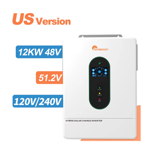 Inversor de Onda Sinusoidal Pura de Alta Calidad Sunboost GES-10/12 de 10/12kW con Doble Salida, 120/240V, 2 Grupos MPPT, 51.2V, Energía Solar Híbrida - Product Image 2