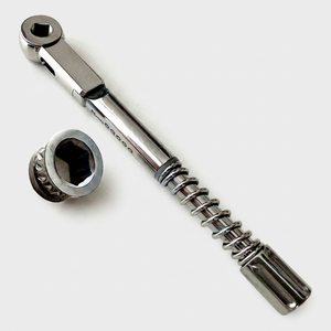 Llave de carraca Universal de acero inoxidable de 4,0mm de largo con certificación CE para implantes dentales, instrumentos quirúrgicos manuales/eléctricos - Product Image 1