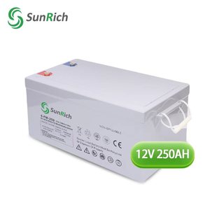 SUNRICH SR-12V-250AHメンテナンスフリーディープサイクルシックセルバッテリー12V 250AHエネルギー貯蔵用 - Product Image 1