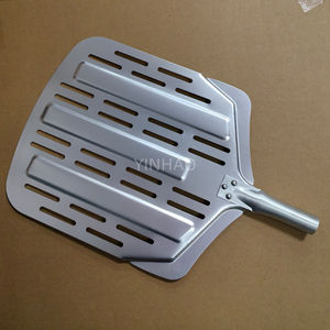 Pelle à <span class=keywords><strong>pizza</strong></span> YINHAO avec logo personnalisé, 12 pouces, avec manche en bois, pelle à <span class=keywords><strong>pizza</strong></span> en aluminium, pelle à <span class=keywords><strong>pizza</strong></span> pour la cuisson de pizzas et de pains faits maison - Product Image 5