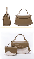 QAZA 2024 Nouveau Sac en Cuir Sens Avancé Fourre-Tout Luxe Léger Grand Volume Sac à Main Femme Bandoulière
