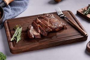 BRIDGE Planche à découper rectangulaire en bois <span class=keywords><strong>de</strong></span> noyer avec poignées à rainure <span class=keywords><strong>de</strong></span> jus Bloc <span class=keywords><strong>de</strong></span> boucher <span class=keywords><strong>de</strong></span> 1.5cm d'épaisseur Passe au lave-vaisselle - Product Image 3