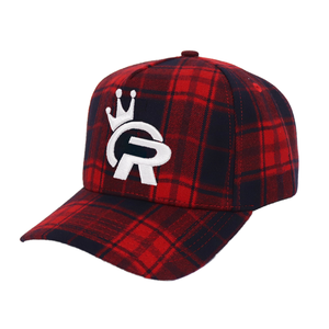 Plaid <b>Baseball</b> <b>Cap</b> Taiwan Made Leaf Pattern Digital Printing Trendy Casual Shopping Daily Wear <b>Cap</b> - Product Image 1