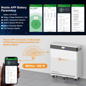 NEW 30KW Deep Cycles 600AH Moveable Floor <b>Mounted</b> 51.2V Lithium Ion <b>Battery</b> Pack Home Energy Storage <b>Batteries</b> - Product Image 2