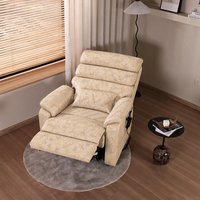 Fauteuil inclinable électrique 2-en-1 moderne pour salon avec télécommande, fauteuil releveur en cuir, canapé inclinable et pliable