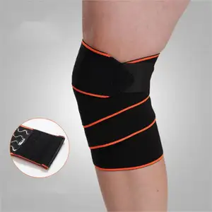 Offre Spéciale 1 pièce enveloppes de genou Fitness haltérophilie Sports bandage de genou Squats équipement d'entraînement accessoires pour la Gym