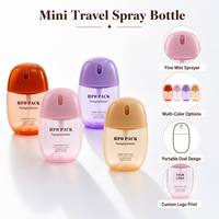 Botol Parfum Mini Ukuran Perjalanan 30ml 50ml Isi Ulang Logo Kustom Semprotan Halus Lotion Saku Pembersih Tangan Tabir Surya Perawatan Kulit