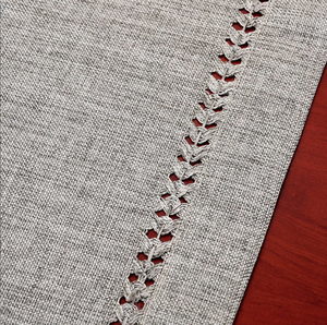 Runner da tavolo con disegno diretto in fabbrica colore naturale per Runner da tavolo in stile decorativo per la casa e il ristorante - Product Image 4