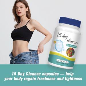 Капсулы для похудения с экстрактом женьшеня и листьев лотоса, травяные добавки для индивидуального контроля веса, 15-дневное очищение кишечника - Product Image 4