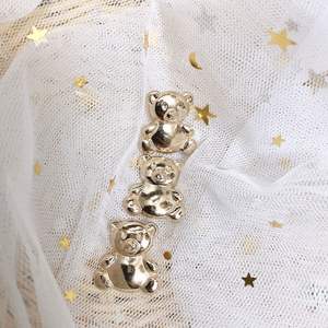 Hot-sale 20mm Bear Cartoon <strong>Buttons</strong> Bright Gold <strong>Button</strong> for Clothing Cardigan Decor <strong>Metal</strong> Sewing Accessories - Product Image 3