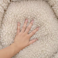Coussin rond en polaire douce et luxueuse pour animaux de compagnie, pour le sommeil et la détente, pour chats et chiens, fabrication en gros
