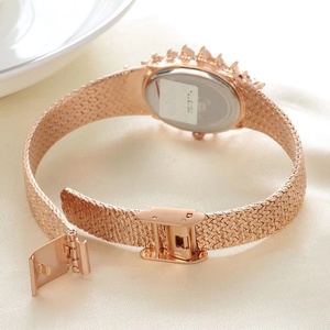 <span class=keywords><strong>Montre</strong></span>-bracelet de luxe pour femme avec mouvement à quartz Miyota, boîtier carré en laiton, cadran en verre et diamants - Product Image 3