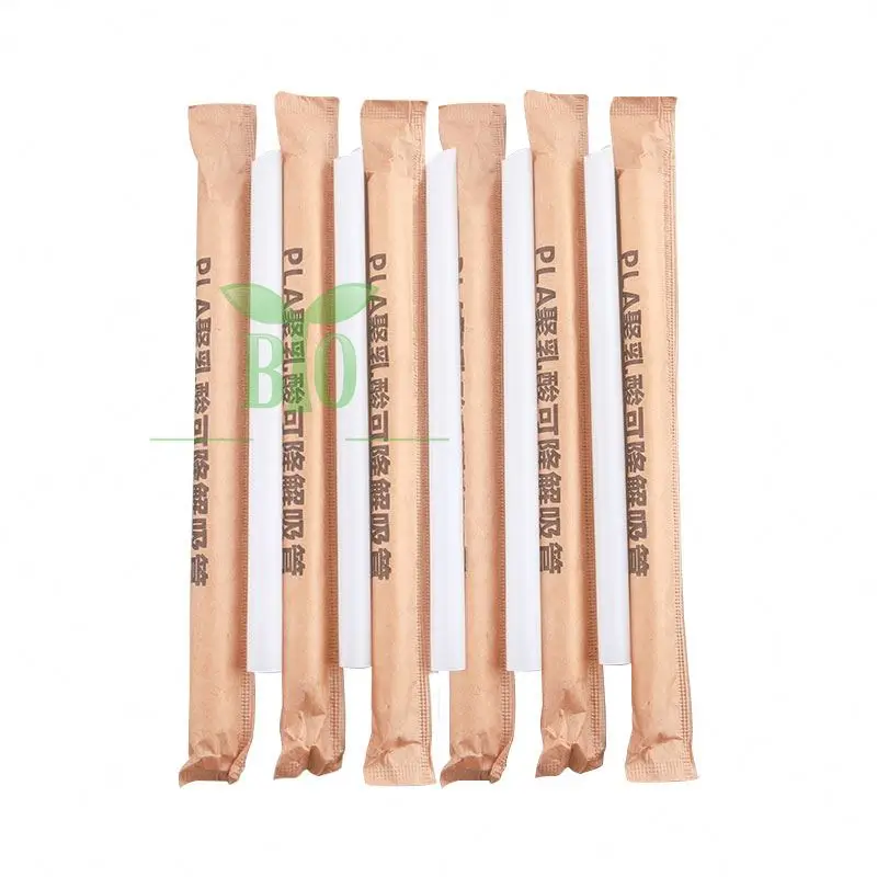 New Arrival Disposable Biodegradable Recycled Kraft Paper Straws for Milk and Juice Sustainable Packaging