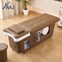 Lit chauffant inclinable multifonctionnel pour salon de thérapie par l'eau Spa Thai Massage Shampooing