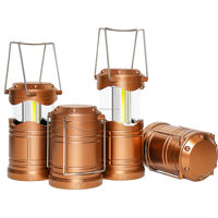 Lanterne de camping d'urgence étanche à 3 piles AA pour survie en cas d'ouragan, mini, portable, suspendable, pliable, LED, pour la pêche
