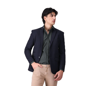 Fournisseur pakistanais de costumes d'affaires pour hommes, grande taille, respirant, double boutonnage, en laine, devant plat, blazer sport d'été - Product Image 5