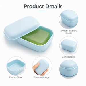 Caja de Jabón Portátil, Estuche de Viaje para Mantener el Jabón Limpio y Seco, Ligero y Duradero para Baño, Viajes y Gimnasio - Product Image 2
