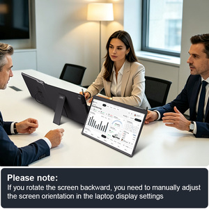 Moniteur portable triple écran 15,3 pouces Type-C IPS LCD FHD 1920x1200 DisplayLink compatible avec les ordinateurs portables et les ordinateurs de bureau - Product Image 3