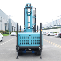Foreuse de puits d'eau portable de qualité industrielle à moteur diesel avec pompe hydraulique pour forage de 300 m de profondeur