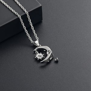 Hilal güneş ve ay Urn kolye kül ay külleri kolye Celtic düğüm hilal ay gül kremasyon takı kadınlar için - Product Image 6