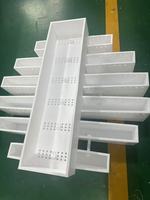 Plaque de dégazage en PTFE de type cannelé, en plastique moulé par injection, pour distributeur de liquide en tour, pour l'industrie chimique