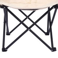 Chaise de camping d'extérieur 2026 légère et pliable en tissu Oxford pour pique-niques, pêche de luxe, jardin et randonnée en fer