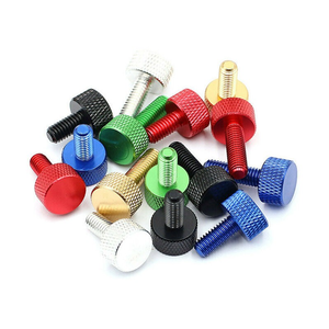 <span class=keywords><strong>M3</strong></span> X 6mm 8mm 10mm 12mm in alluminio anodizzato colorato nero grandi viti a testa piatta pollice per Computer scheda grafica custodia PC - Product Image 1