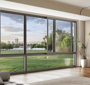 Fenêtres de villa passive à rupture de pont thermique <span class=keywords><strong>et</strong></span> double vitrage trempé - Product Image 1